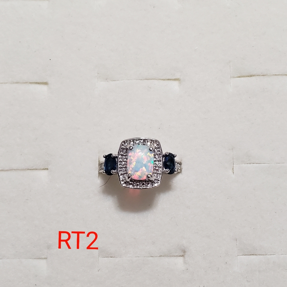 Fire Opal Rings - Size 6 - Picture 9 of 9